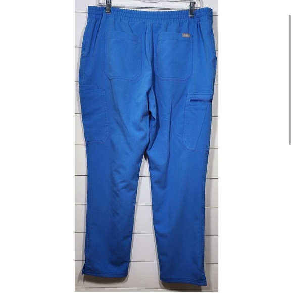 FIGS CAPRI BLUE SCRUB PANTS - Picture 3 of 5